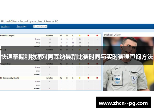 快速掌握利物浦对阿森纳最新比赛时间与实时赛程查询方法 快速掌握利物浦对阿森纳最新比赛时间与实时赛程查询方法